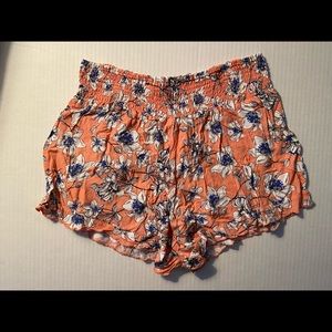 Charlotte Russe Floral Print Shorts Size XL